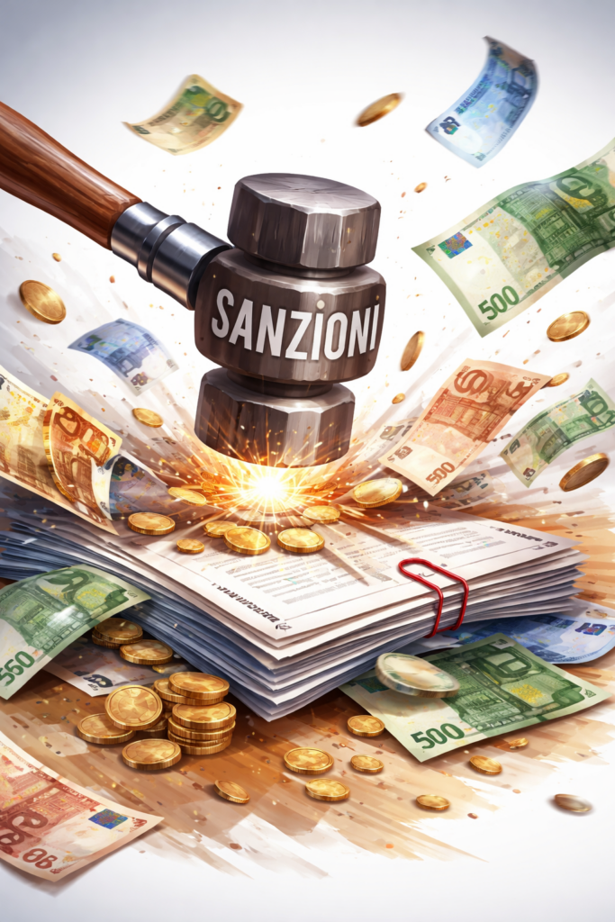 immagine che riporta alle sanzioni indicate nell'articolo